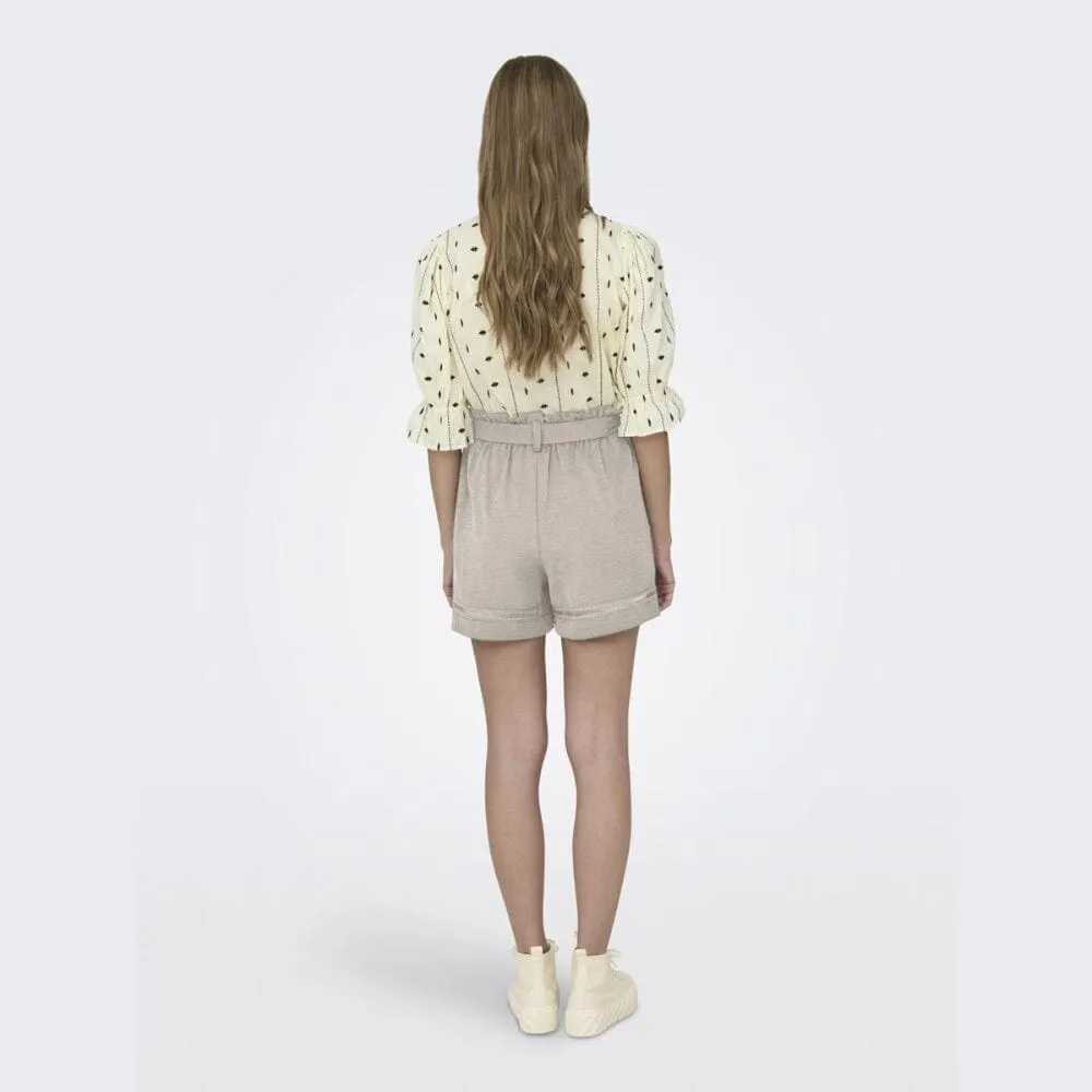 ONLY ONLFRANCI Tape shorts In Pumice Stone