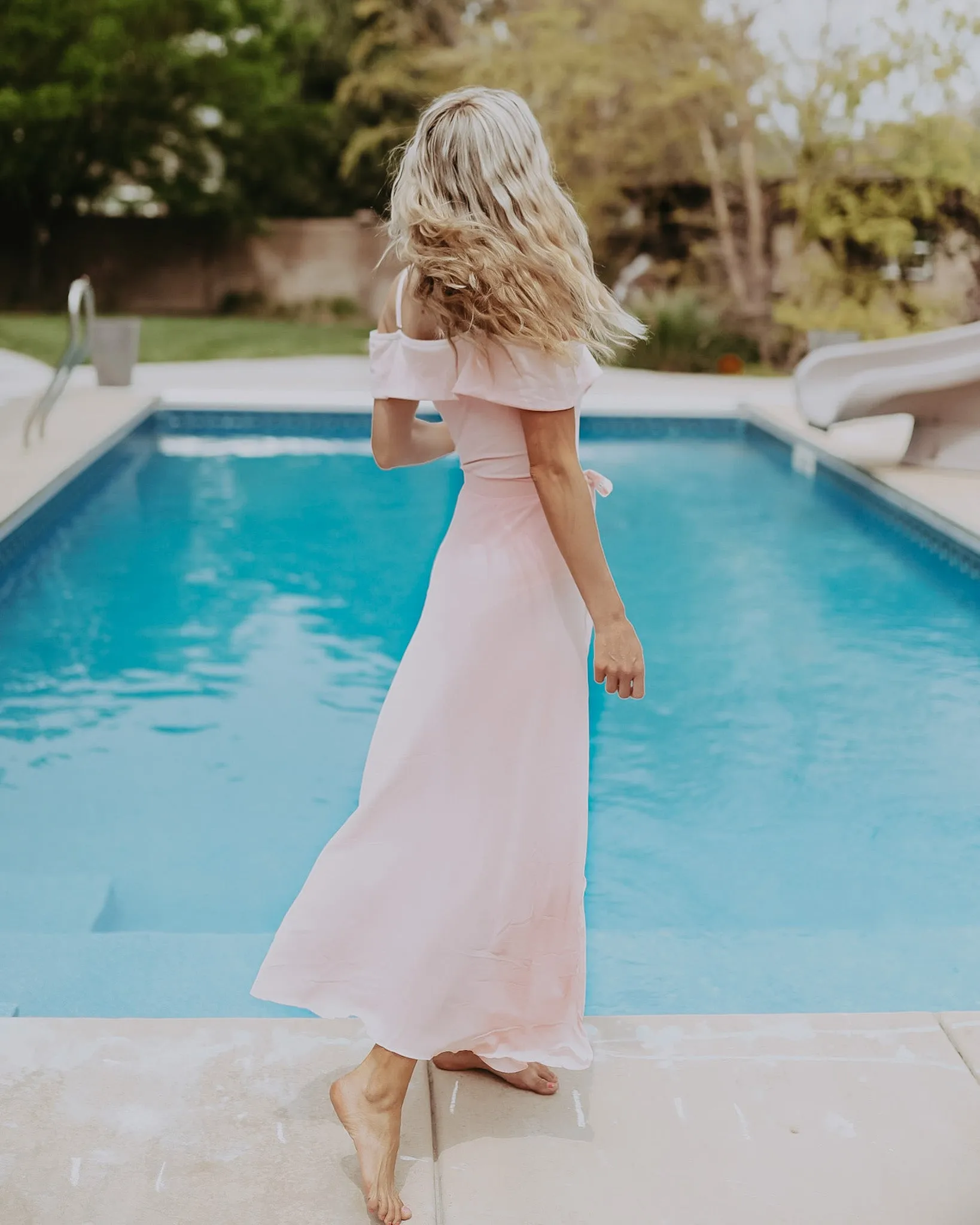 Pink Chiffon Wrap - $16