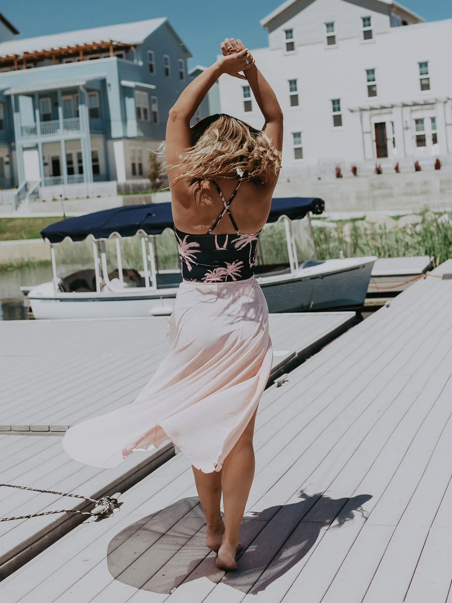 Pink Chiffon Wrap - $16