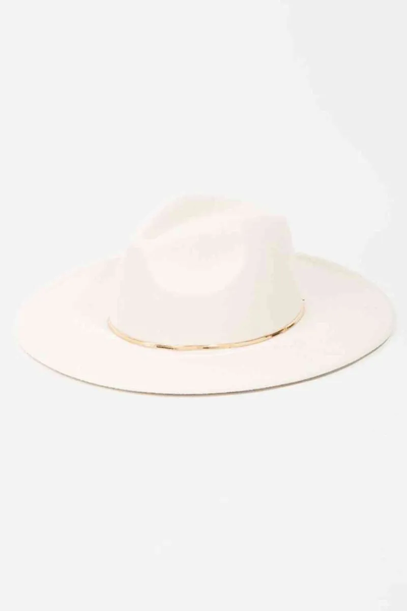 Slice of Chic Herringbone Womens Fedora Hat