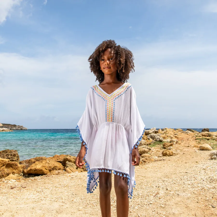 Snapper Rock Rainbow Spot Cover Up G11069 - White