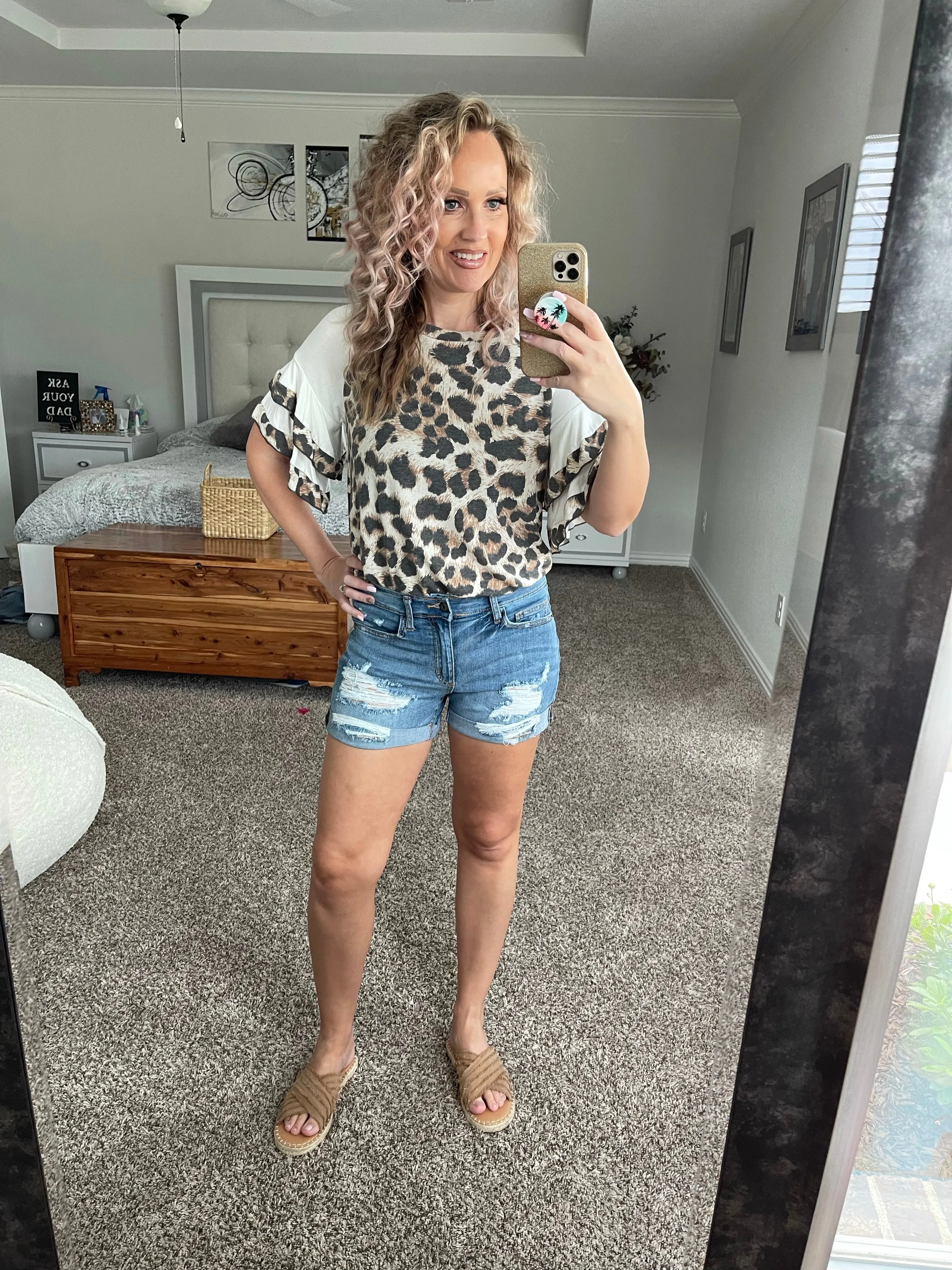 Sneak Peek Midrise Tomboy Distressed shorts