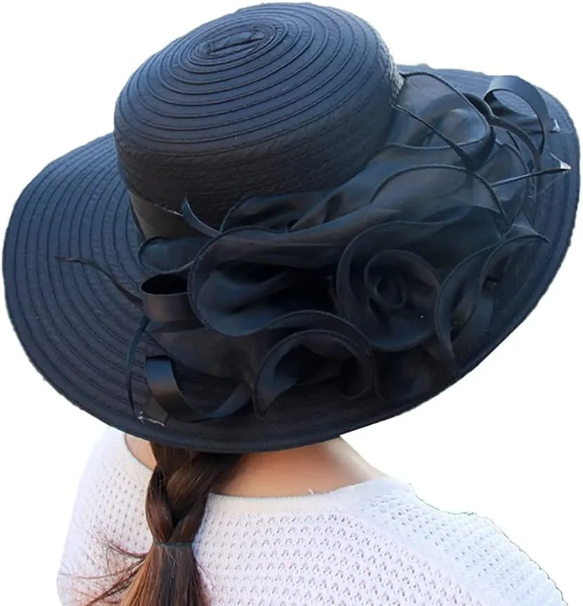 Summer Sun Hats for Women Wide Brim Straw Hat Beach Hat Cap UPF UV for Travel