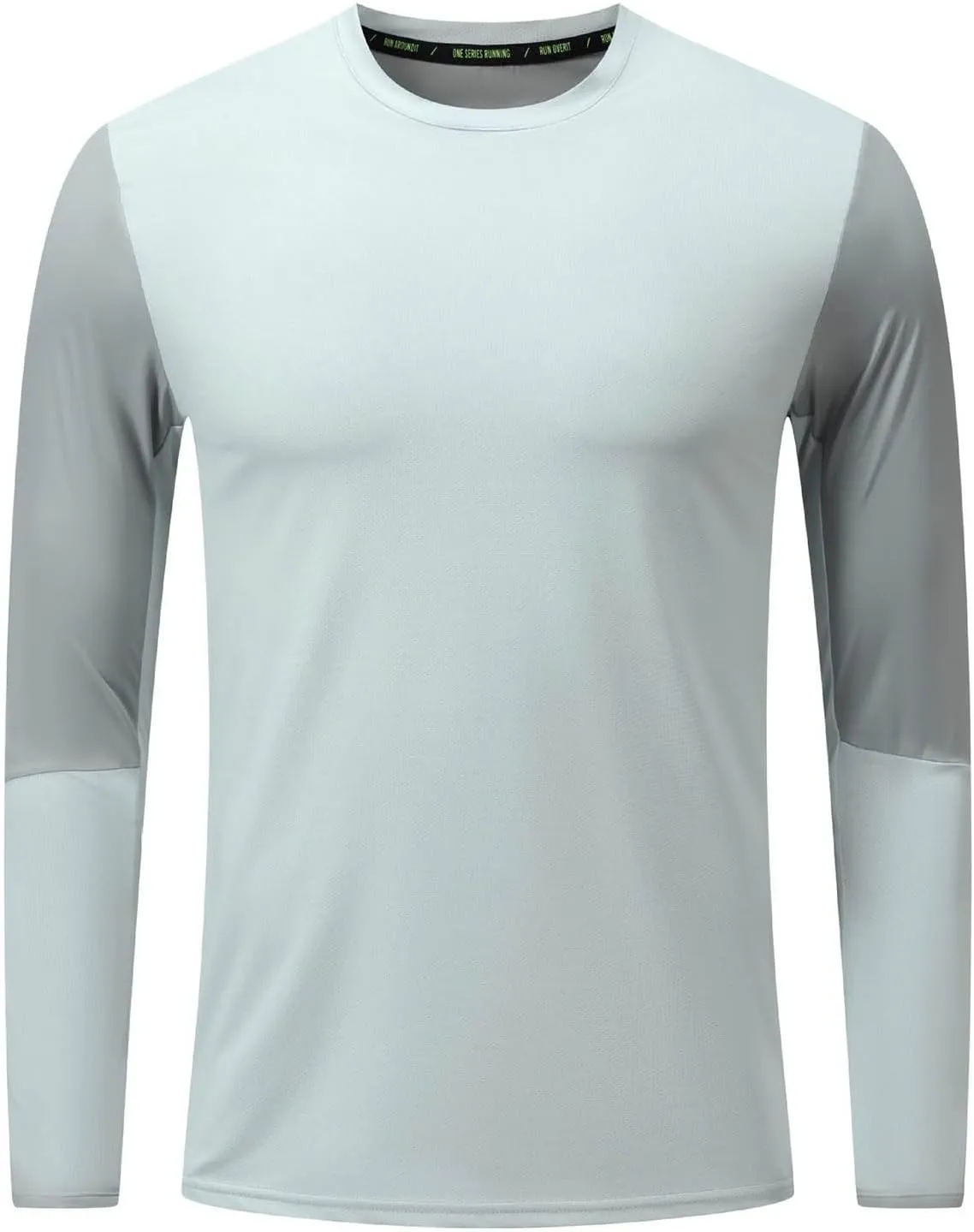UPF 50  Long Sleeve Shirts For Men UV Sun Protection Athletic Shirt Hiking Running Workout Rash Guard With Thumb Hole