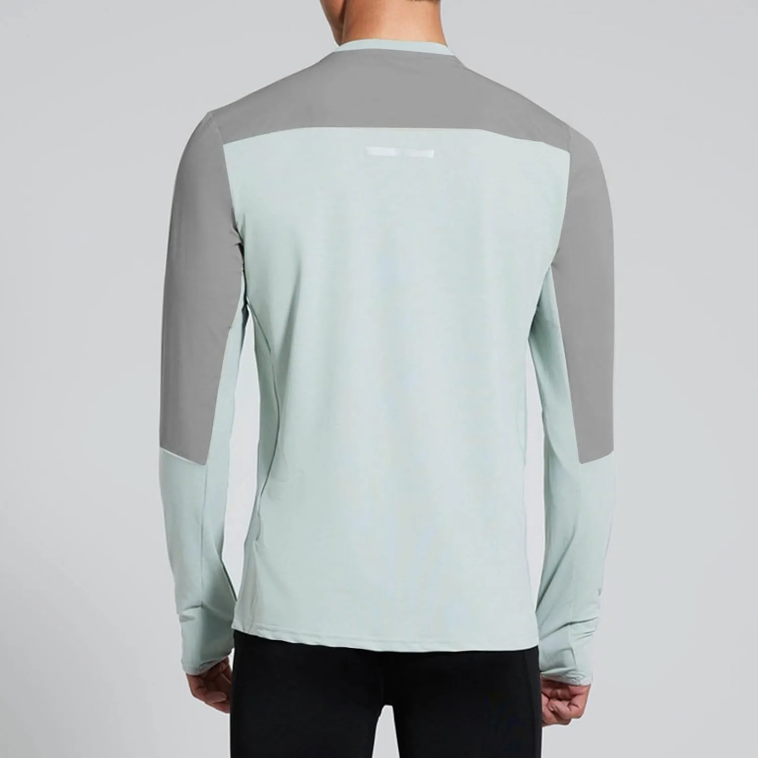UPF 50  Long Sleeve Shirts For Men UV Sun Protection Athletic Shirt Hiking Running Workout Rash Guard With Thumb Hole