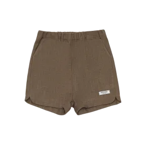 Wavel Linen Shorts | Brown