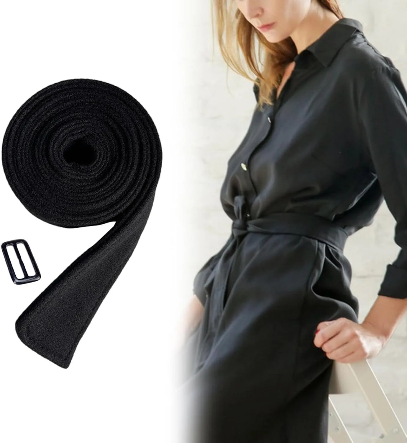 Women Wool Overcoat Waist Belt Waistband Versatile Trench Coat Belt for Overcoat