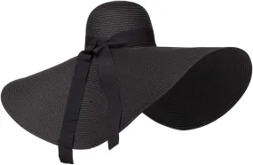 Women's Wide Brim Sun Hat - Summer Beach UV Protection Packable Reversible Bucket Hat