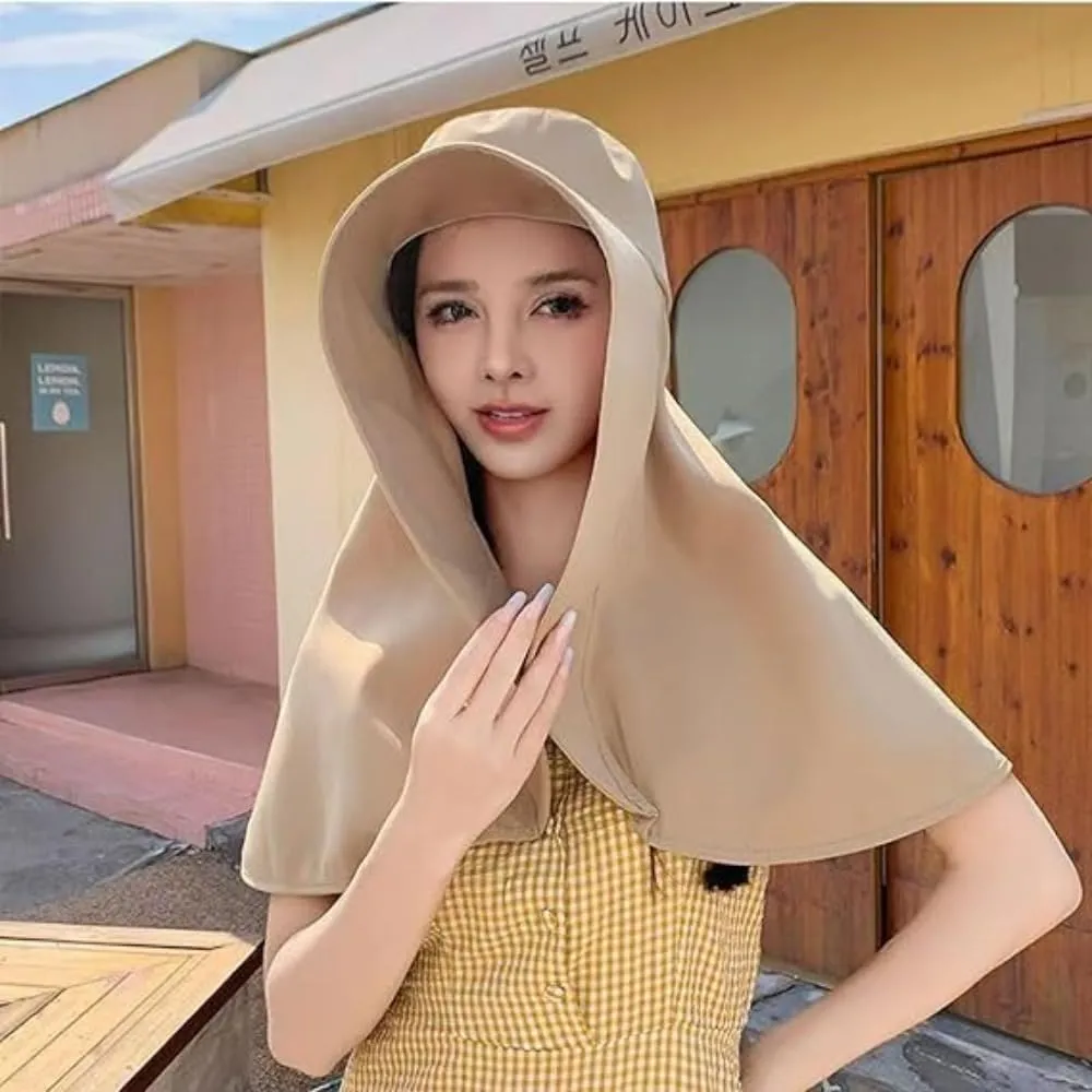 Women's Wide Brim Sun Hat with Neck Flap, Anti-Ultraviolet Sun Hat, Protection Summer Hats for Outdoor
