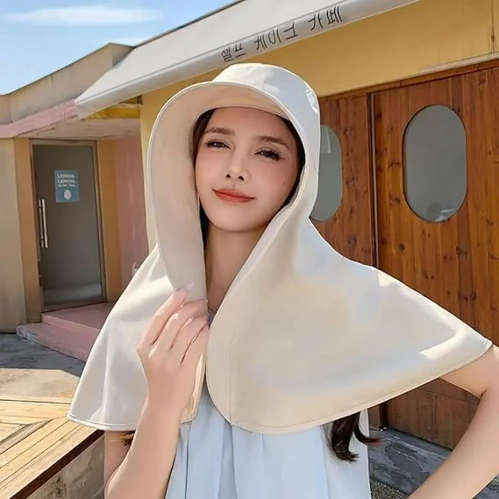 Women's Wide Brim Sun Hat with Neck Flap, Anti-Ultraviolet Sun Hat, Protection Summer Hats for Outdoor