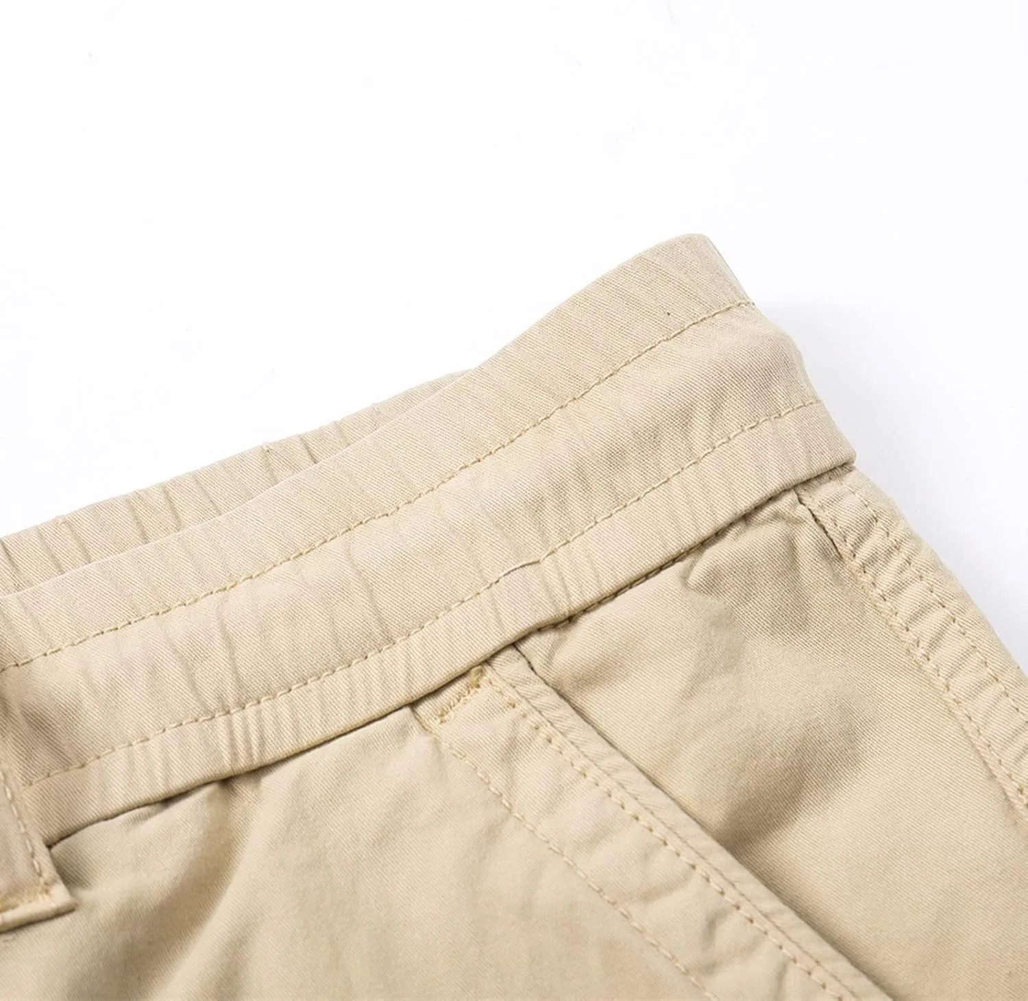 Zeiyignr Men's Cargo Shorts Relaxed Fit Elastic Waist Camping Hiking Shorts Outdoor Multi-Pocket Cotton Work Casual Shorts